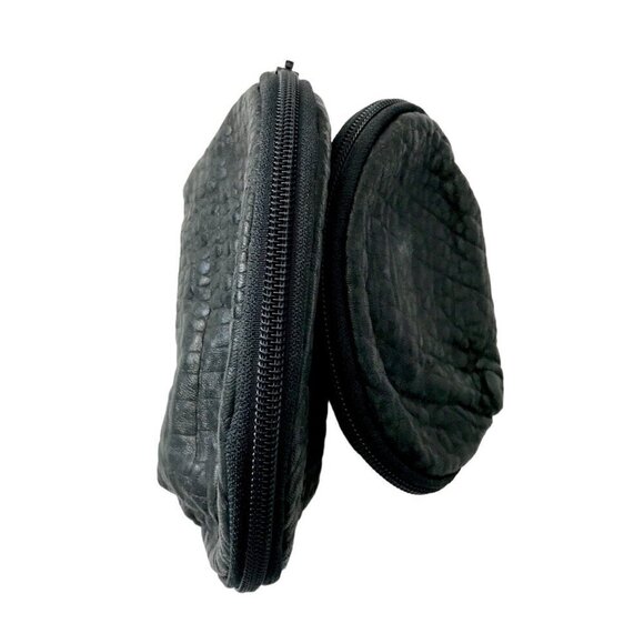 Furla Cosmetic Case Set in Crocco Embossed Soft Leather, 2 cases,‎ Never used - Picture 5 of 11